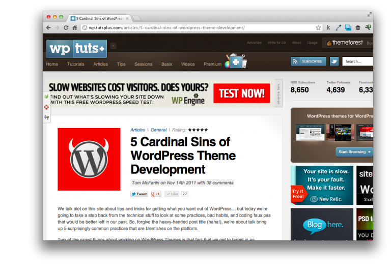 Cardinal Sins of WordPress Development