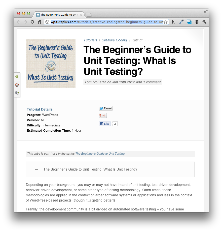 WordPress Unit Testing