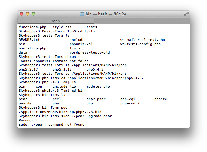 Pear Command Not Found