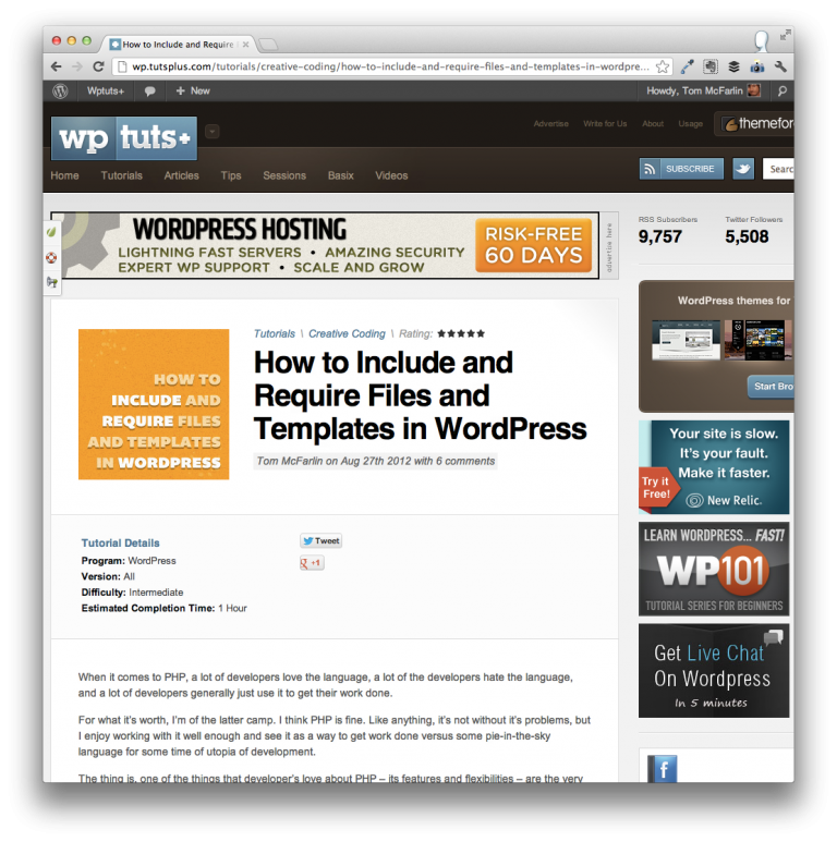 Include, Require, and Get_Template_Part in WordPress