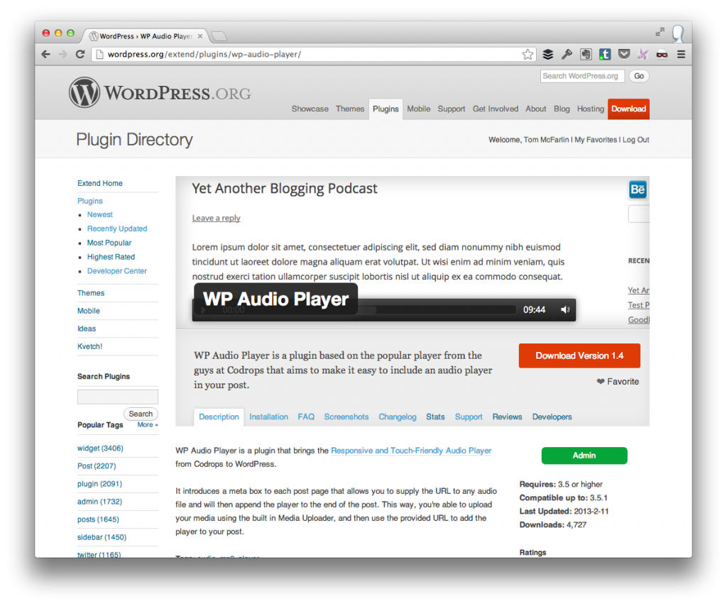 WP Audio Player