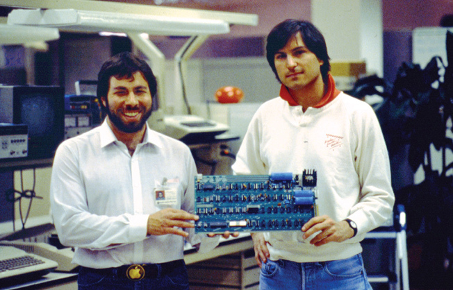 Steve Jobs and Steve Wozniak