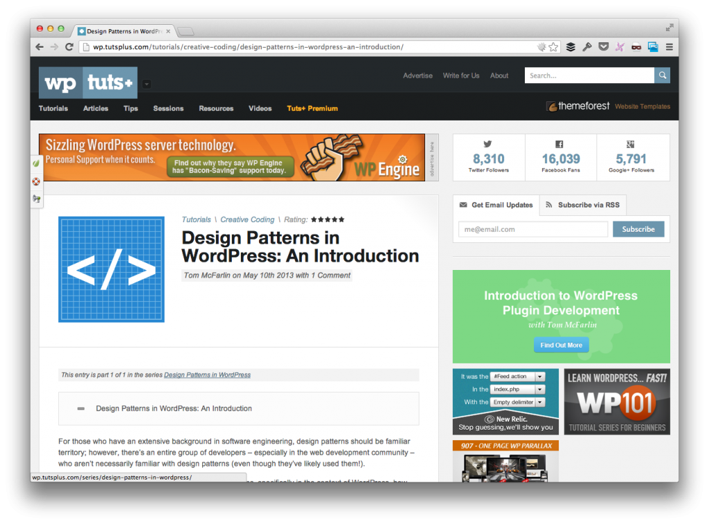 Design Patterns in WordPress