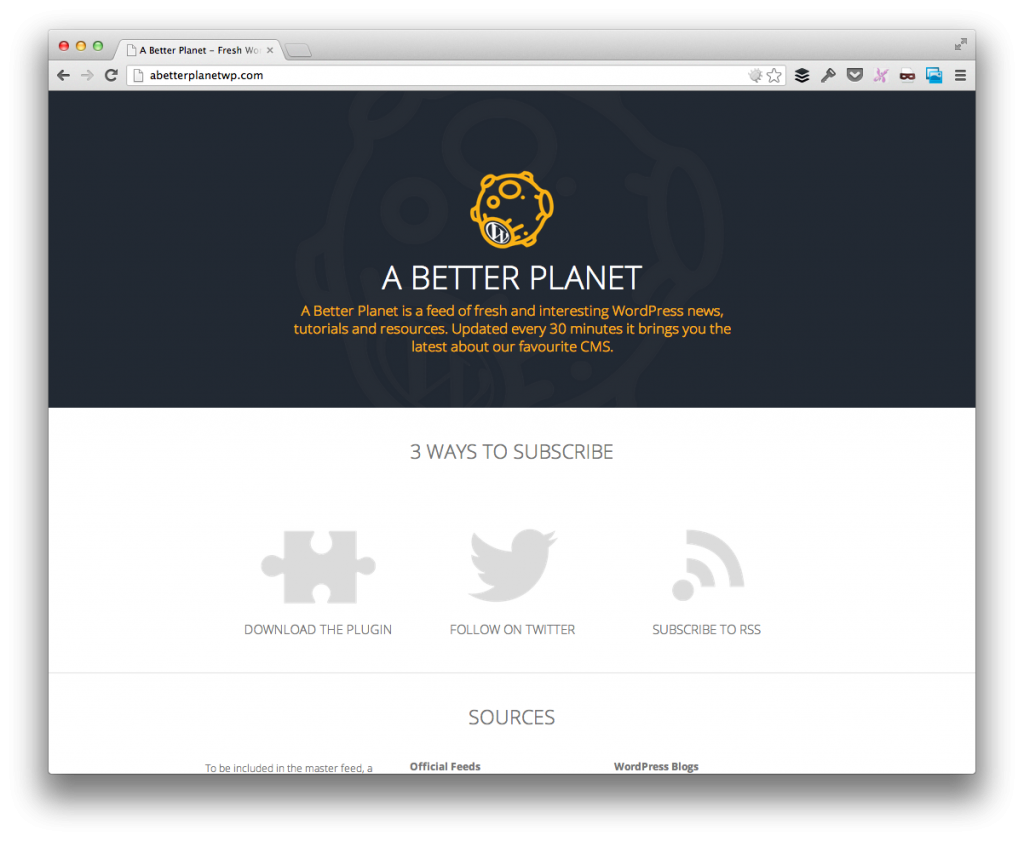 A Better WordPress Planet