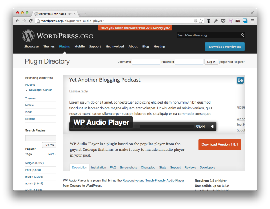 WP Audio Player