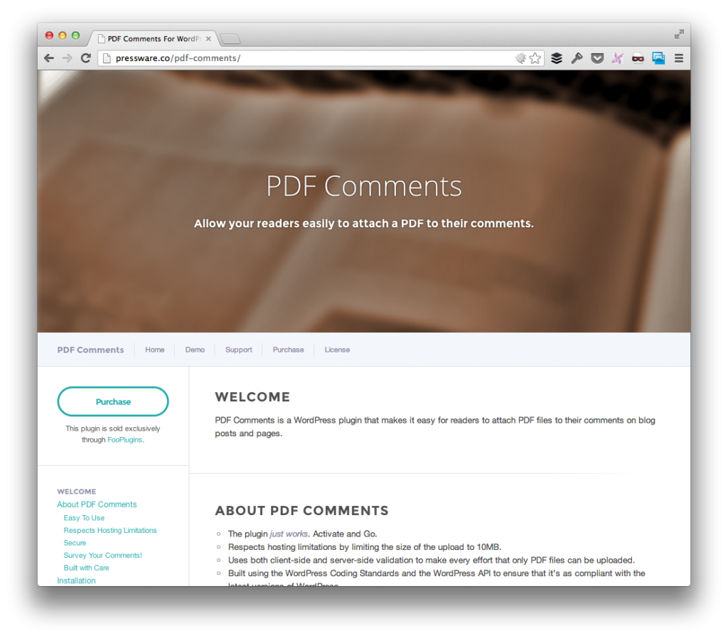 PDF Comments Homepage