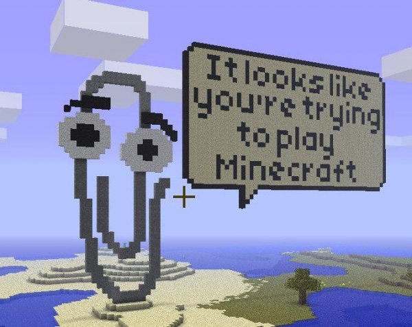 Clippy in Minecraft