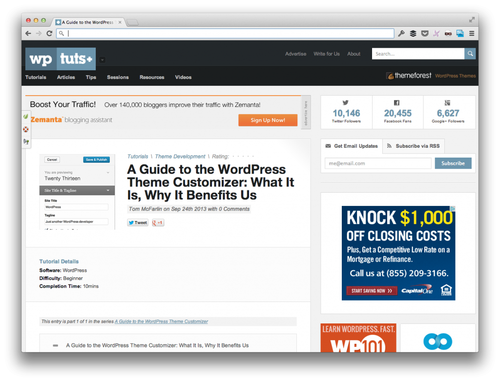 A Guide To The WordPress Theme Customizer