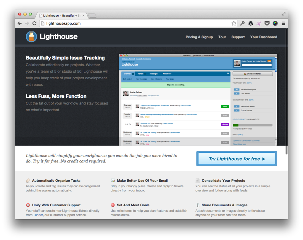 Lighthouse Issue Tracking