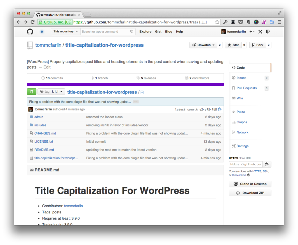 Title Capitalization for WordPress 1.1.1