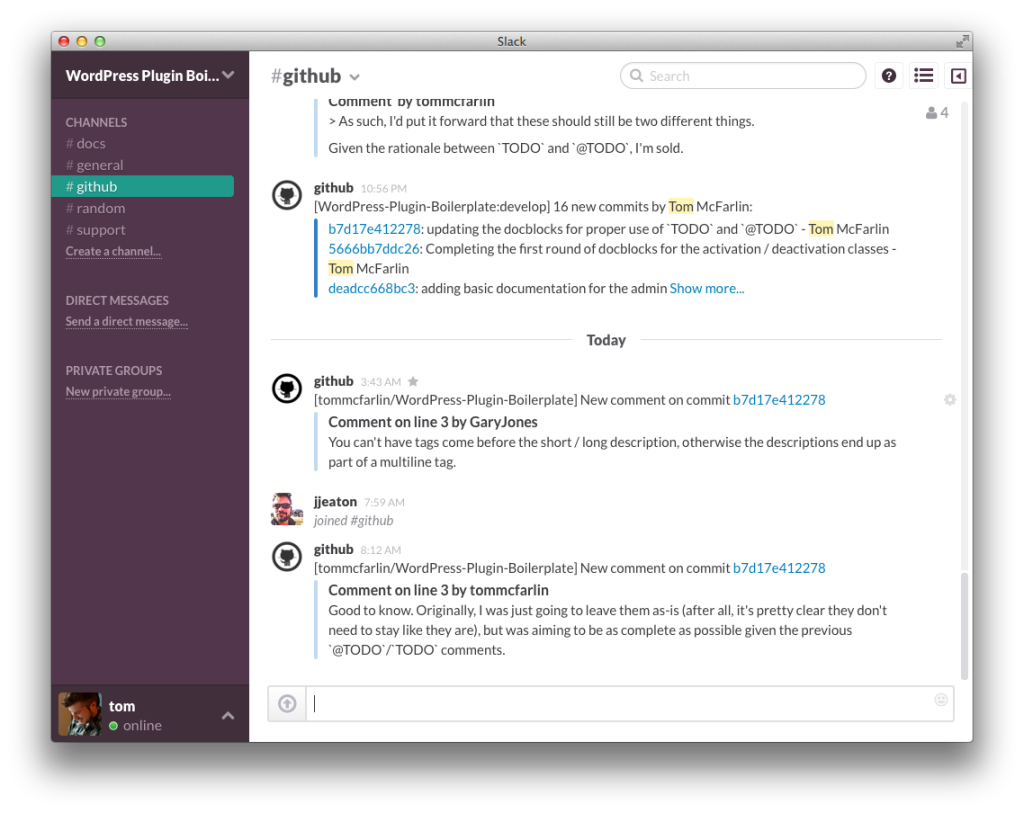 Slack - WordPress Plugin Boilerplate