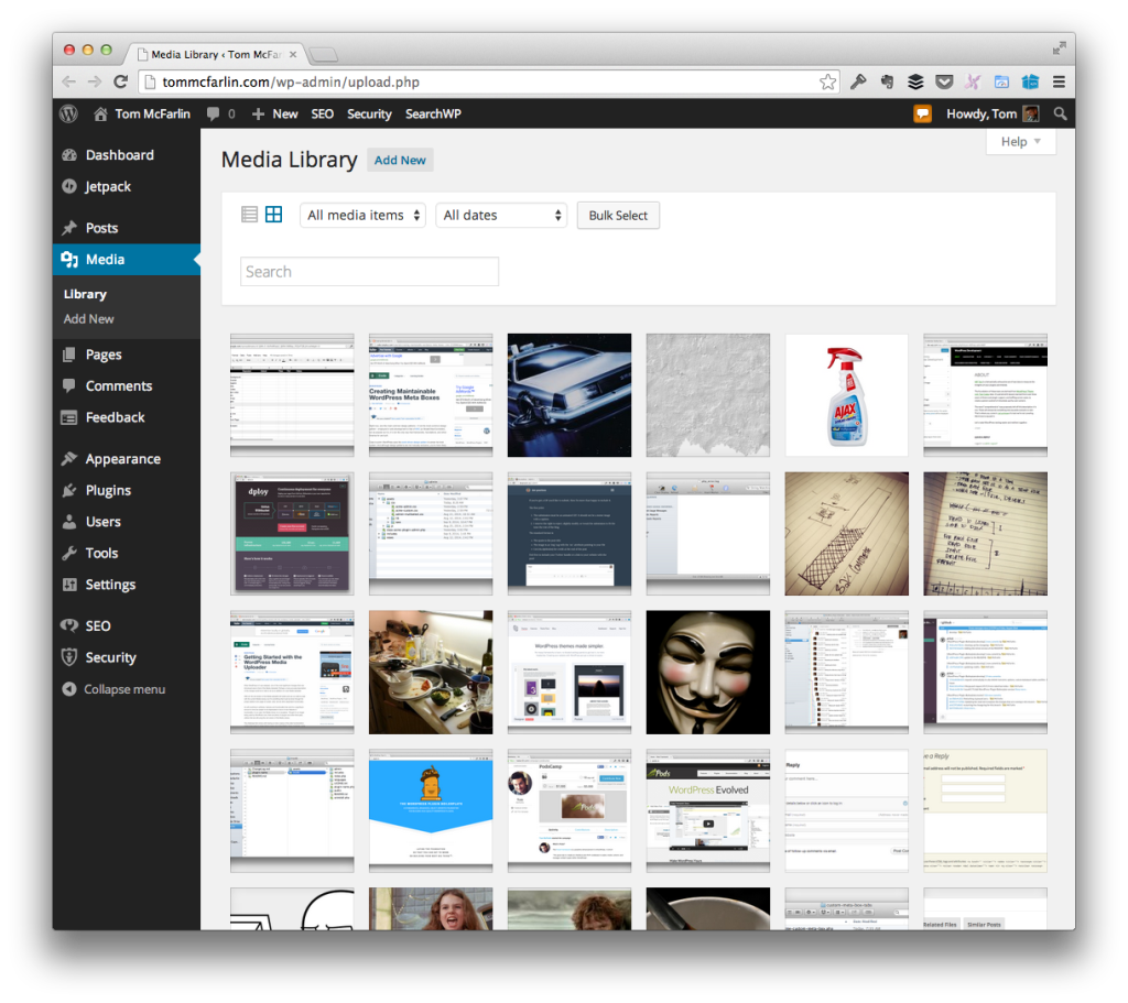 The WordPress Media Library