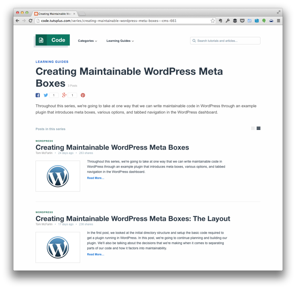 Maintainable WordPress Meta Boxes