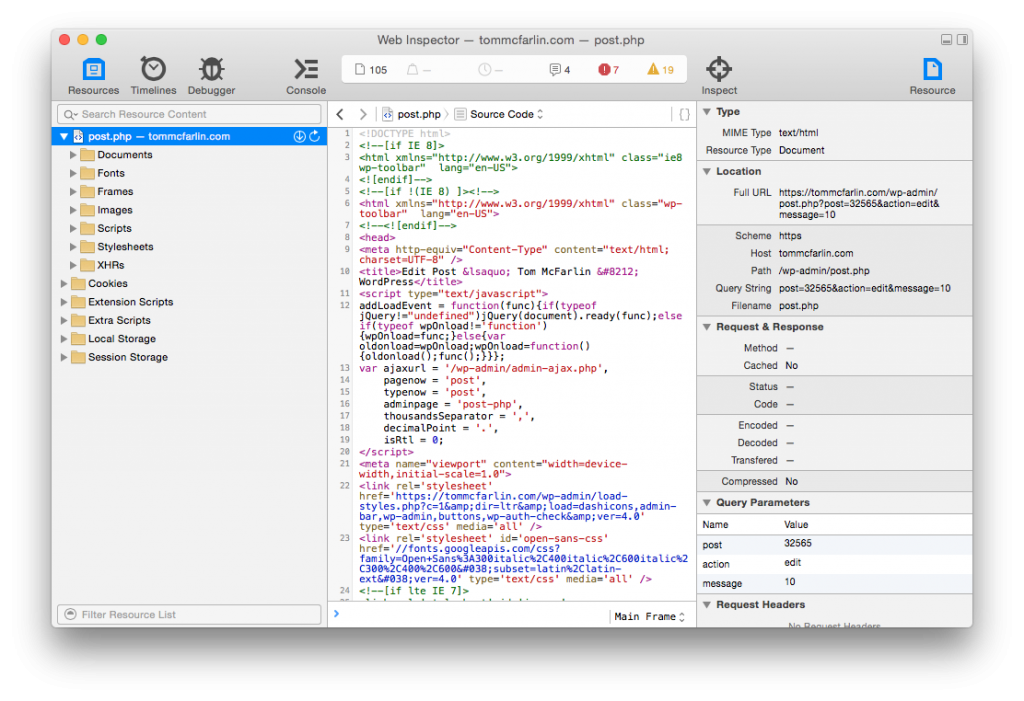 Safari Developer Tools