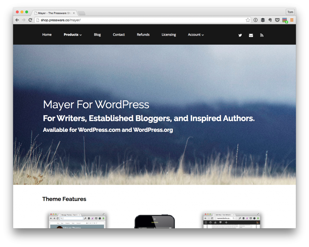 Mayer For WordPress