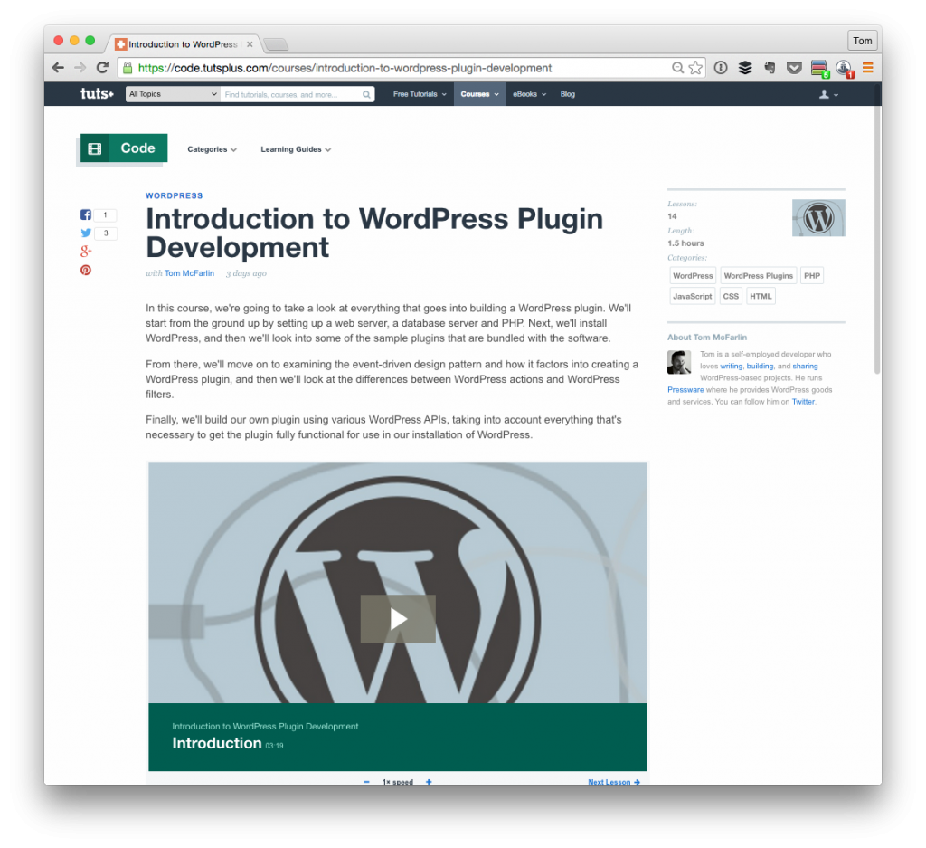 Learn To Write WordPress Plugins