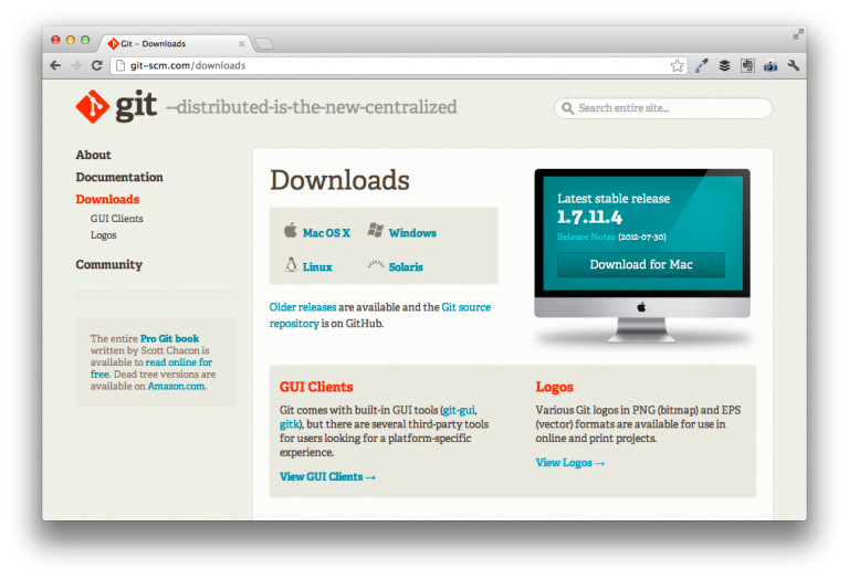 git client for mac os x
