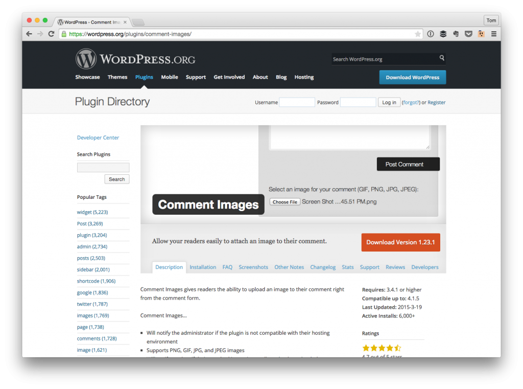 Comment Images For WordPress