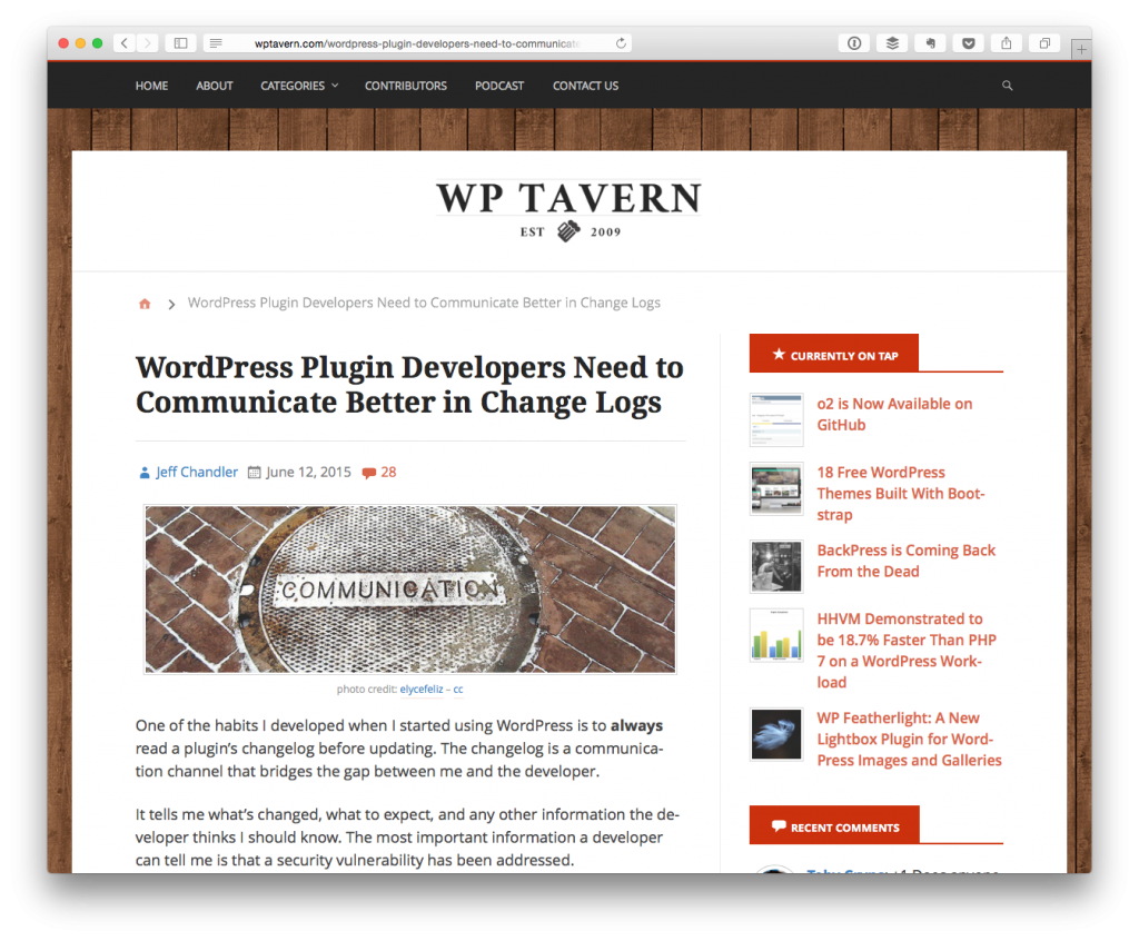  WordPress Plugin Developers Need to Communicate Better in Change Logs