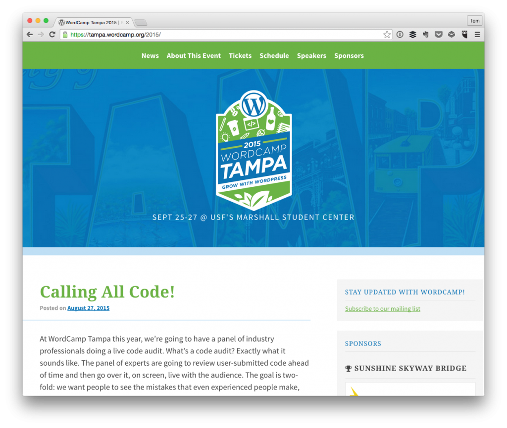 Code Reviews at WordCamp Tampa