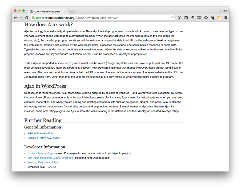 Ajax in WordPress