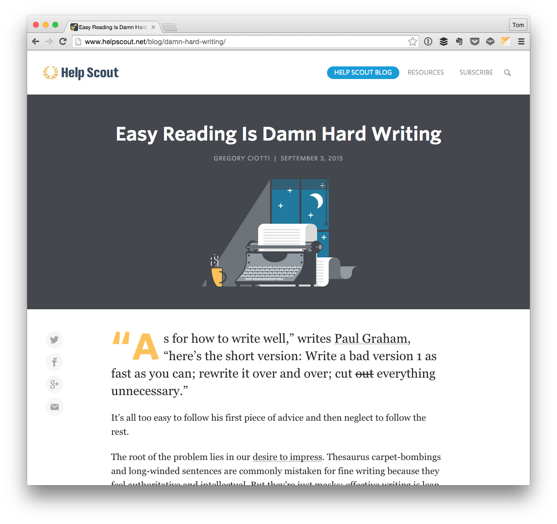 On Becoming A Better Writer Tom Mcfarlin