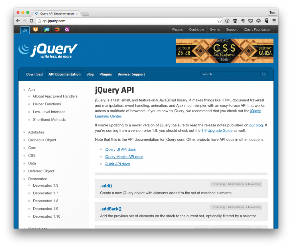 jQuery API