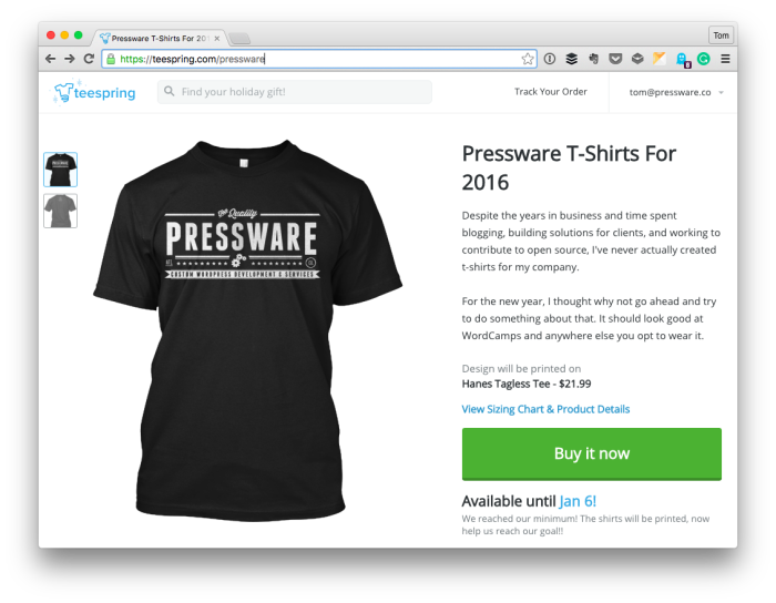 Pressware Shirts