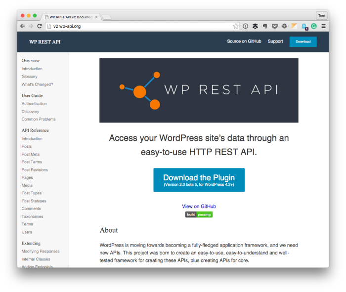 WordPress REST API Documentation