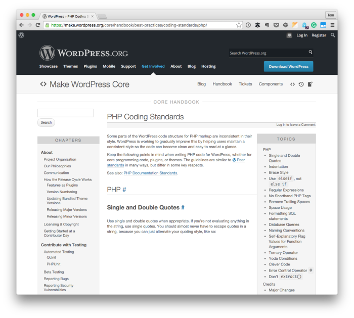 Writing Beautiful Code In Wordpress Tom Mcfarlin