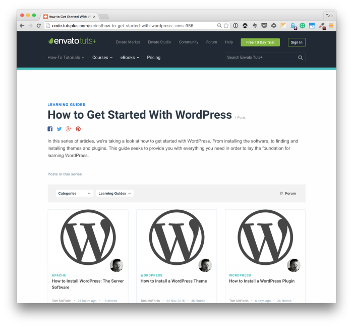 Get Started with WordPress