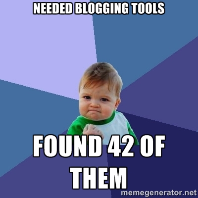 So many tools for my personal blog!