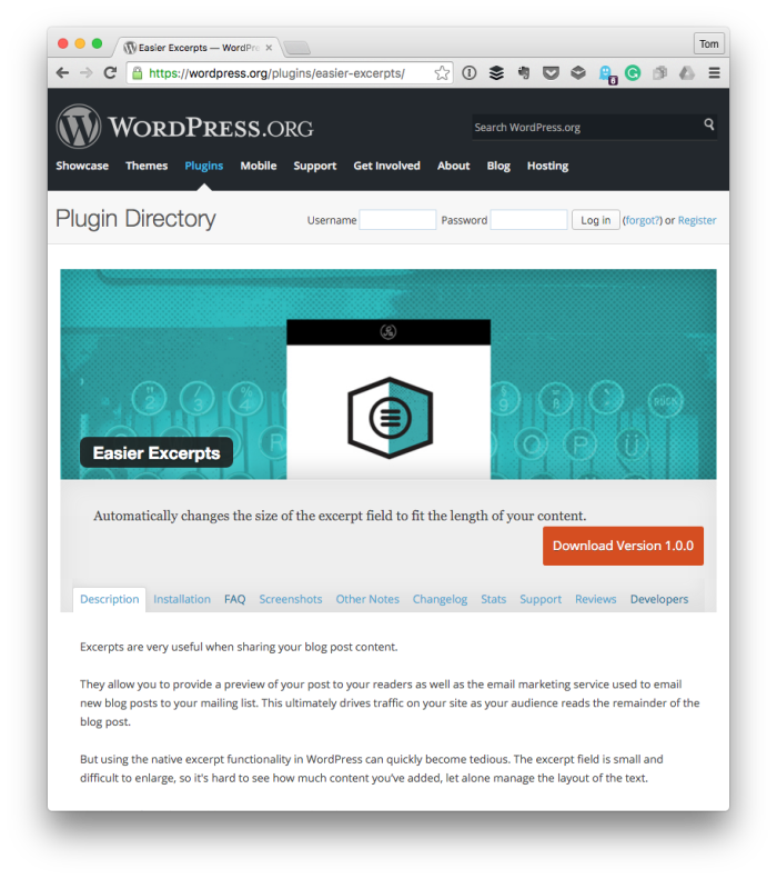 Easier Excerpts for WordPress