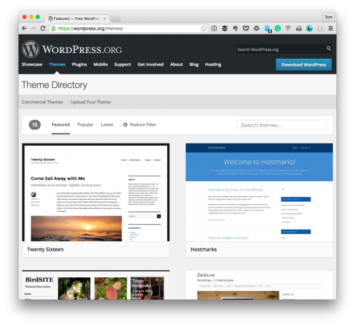 WordPress Developer: Themes