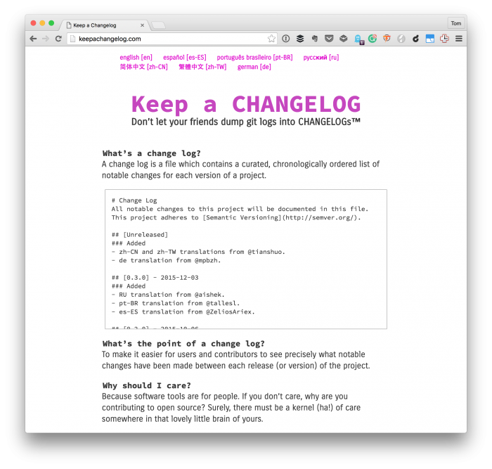 keep-a-changelog