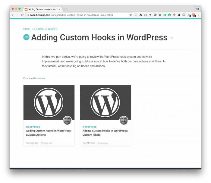 WordPress Hooks