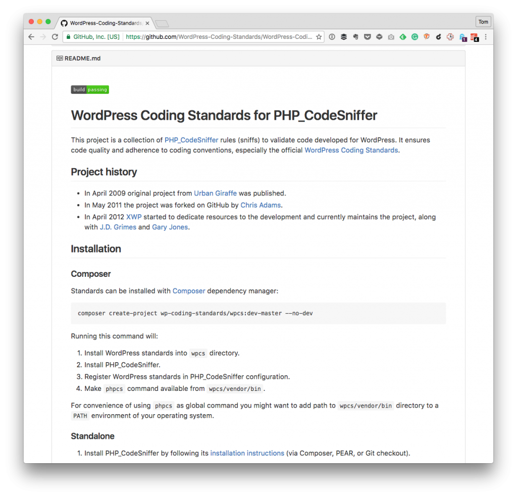 Atom and the WordPress Coding Standards