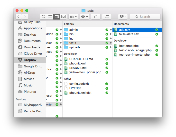 CSV Files in WordPress