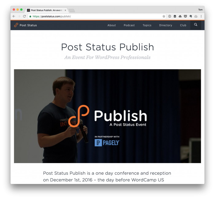 Post Status Publish