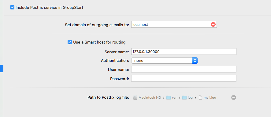 MailCatcher, MAMP, and WordPress: MailCatcher: Postfix Configuration