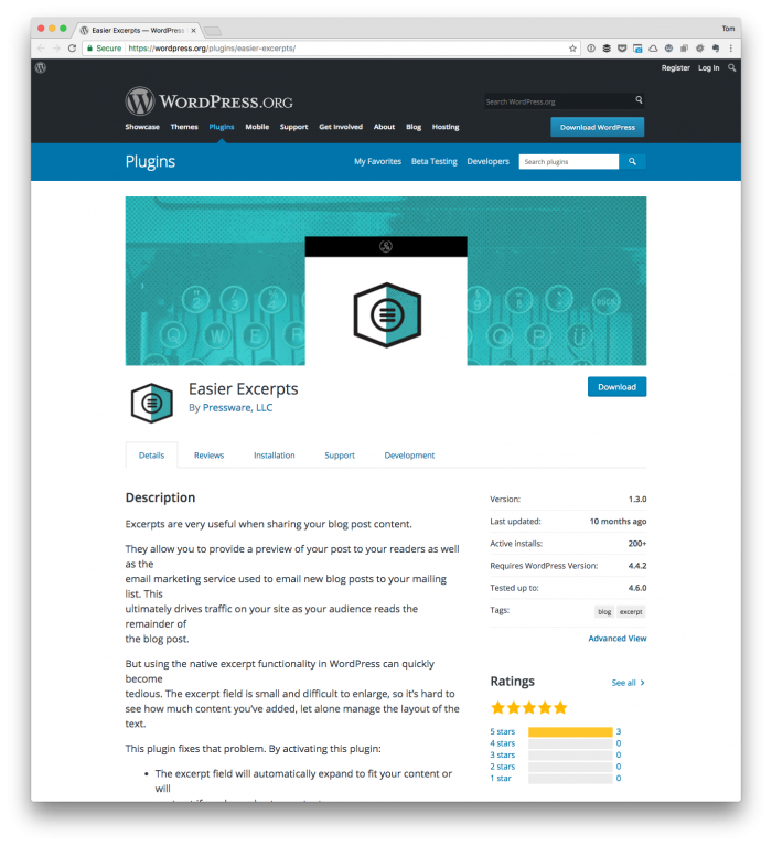 WordPress Plugins I Use: Easier Excerpts