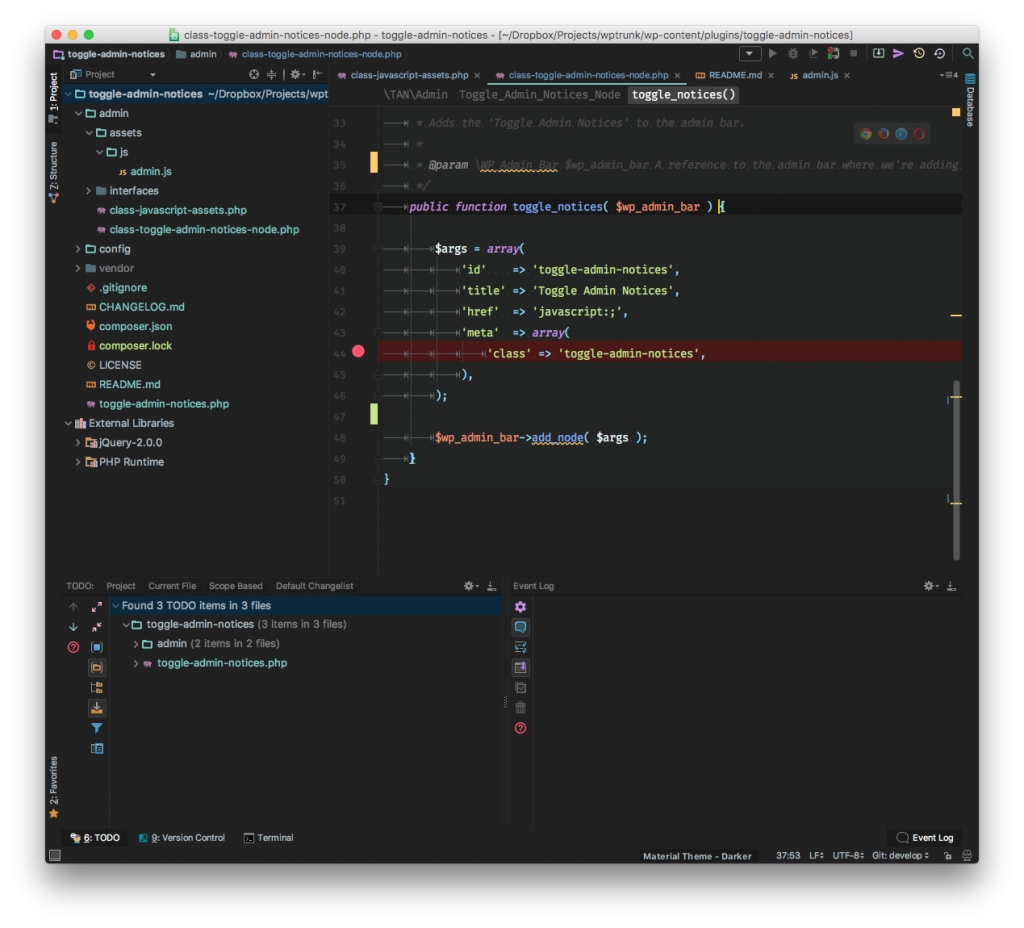 phpstorm wordpress live preview