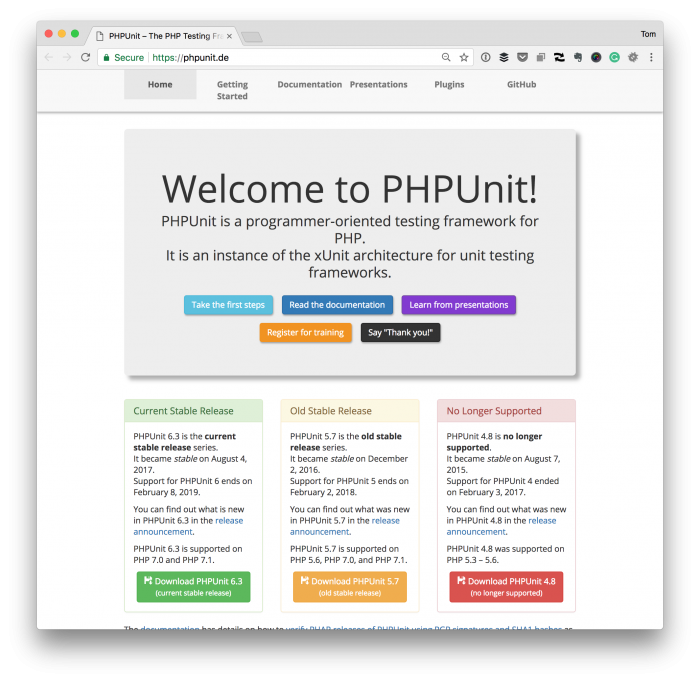 Libraries for WordPress Plugins: PHPUnit