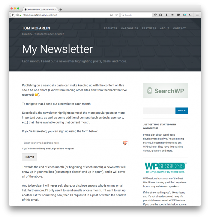 My Newsletter