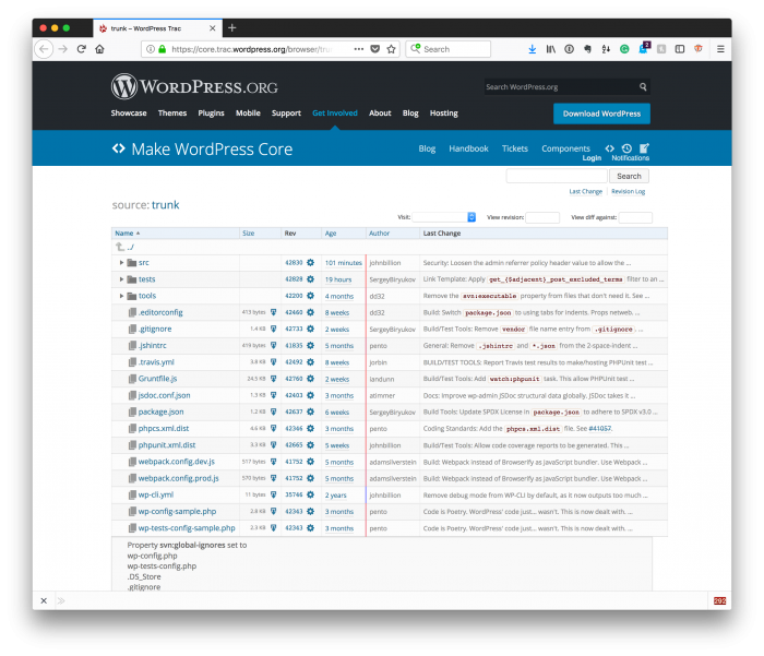 Developing Against WordPress Trunk: trunk