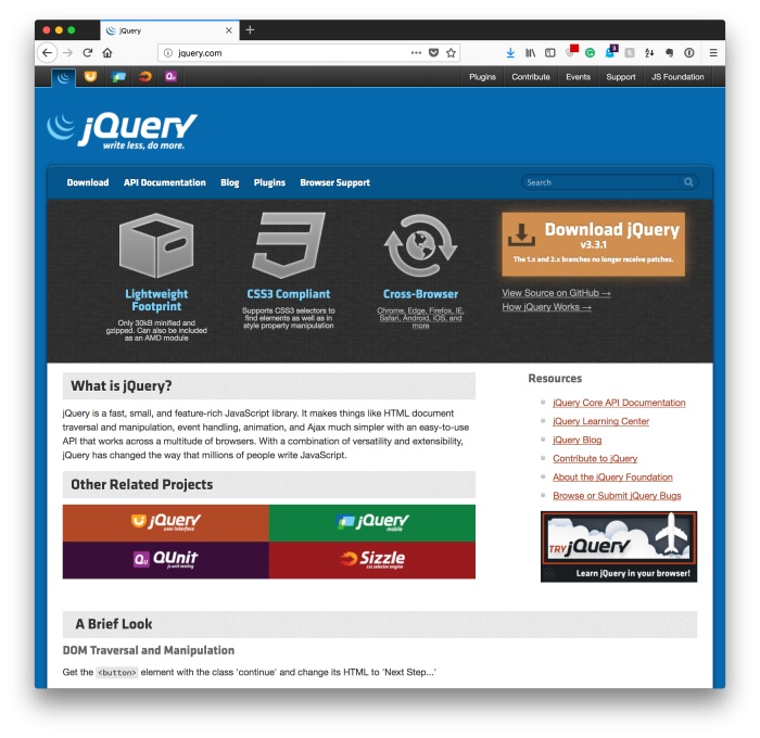 The New Thing: jQuery