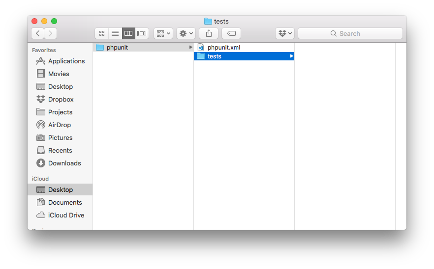 PHPUnit XML Configuration: PHPUnit Organization