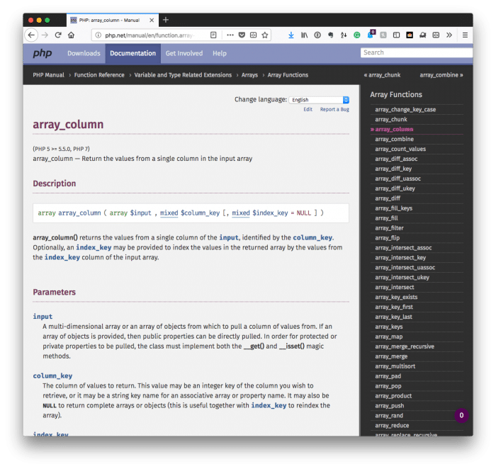 Database Queries in WordPress: array_column