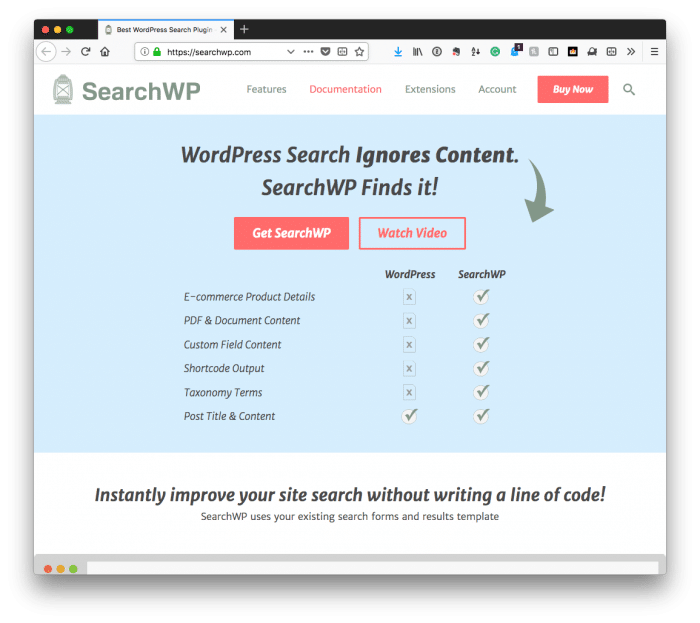 Benefits for Members: SearchWP