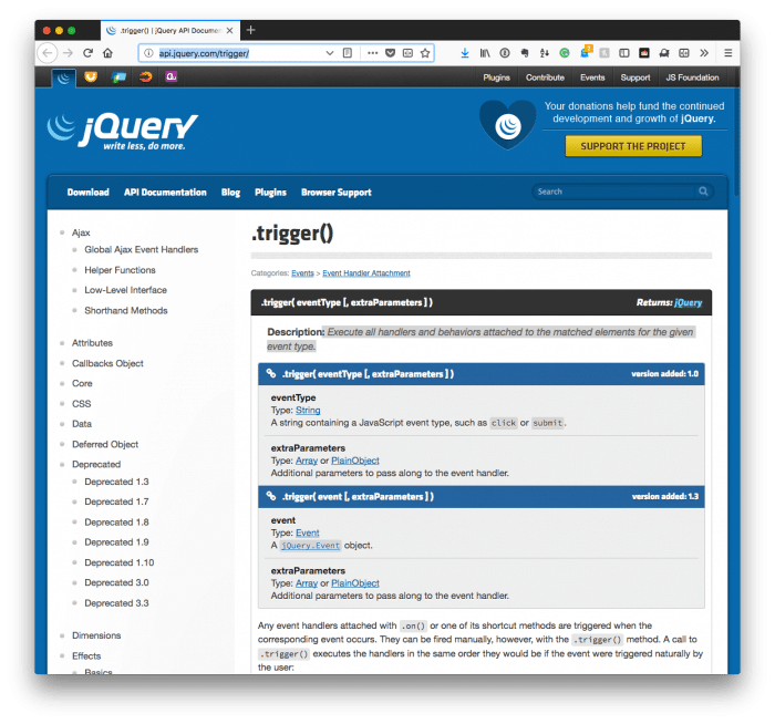 Custom jQuery Events